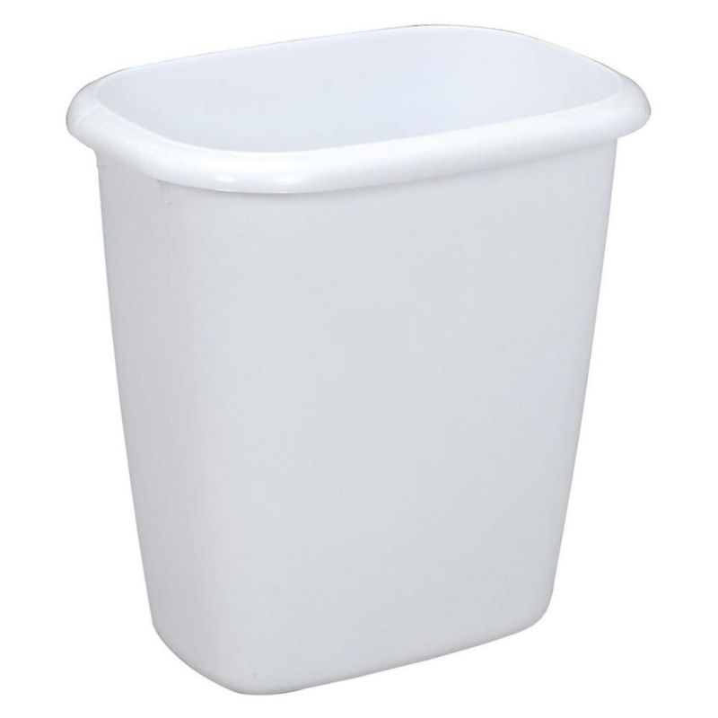 Cubo de basura Rubbermaid 144 L blanco para tocador
