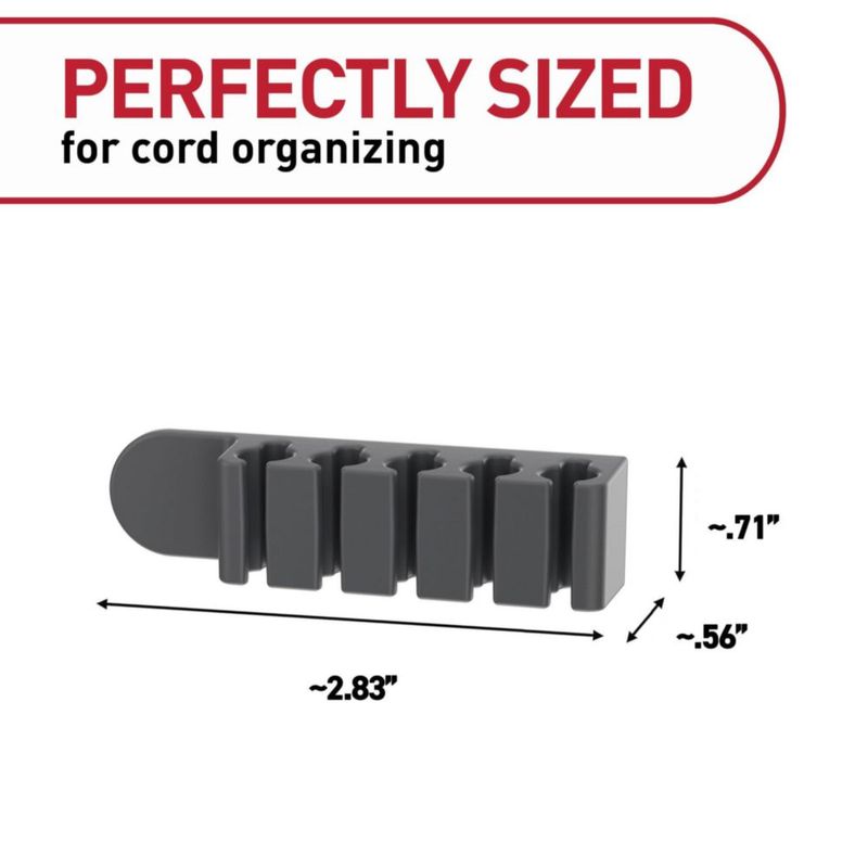 Organizador de clips para cables Command – 4 clips 8 tiras negro