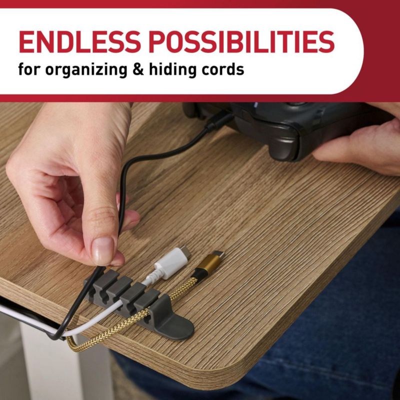Organizador de clips para cables Command – 4 clips 8 tiras negro