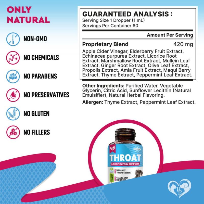 Medicamento para la tos Beloved Pets 60 ml para perros y gatos
