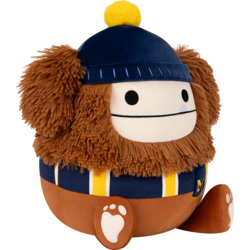 Peluche Squishmallows Benny Bigfoot 30 cm Universidad de Michigan
