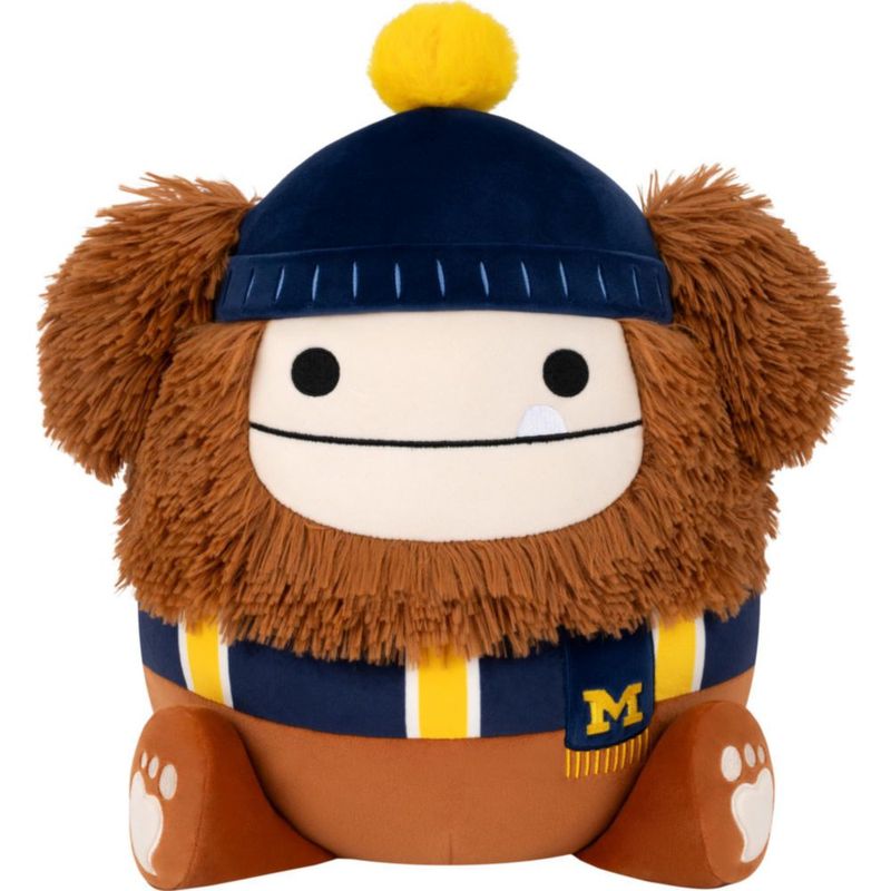 Peluche Squishmallows Benny Bigfoot 30 cm Universidad de Michigan