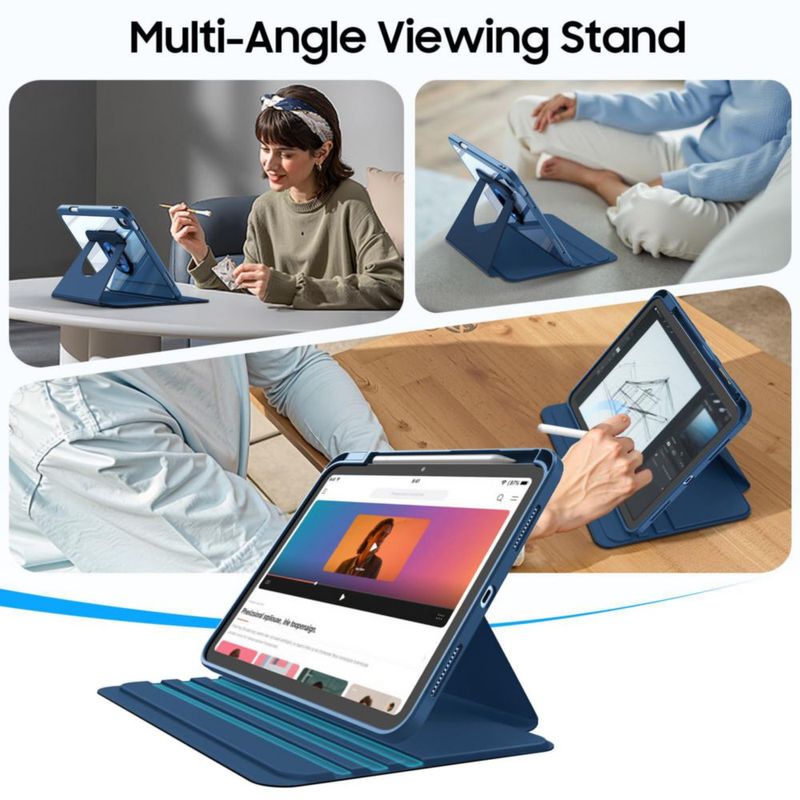 Funda FINTIE Rotativa 11"/109" con Soporte para Apple Pencil