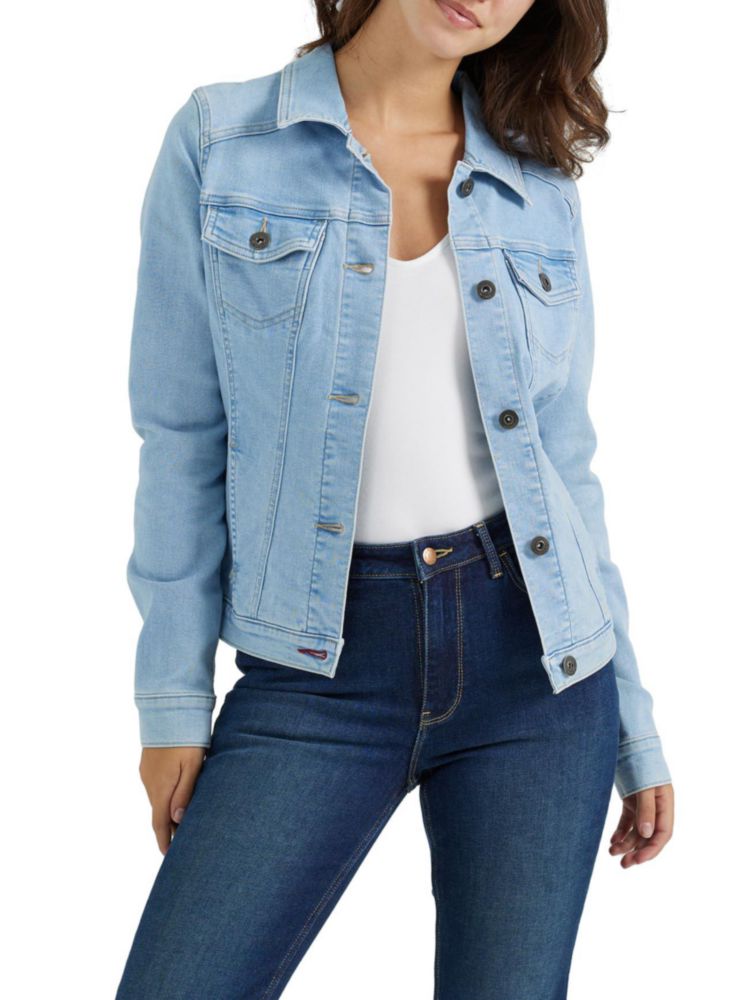 Chaqueta Vaquera Wrangler Authentics Lavado Claro Talla Mediana
