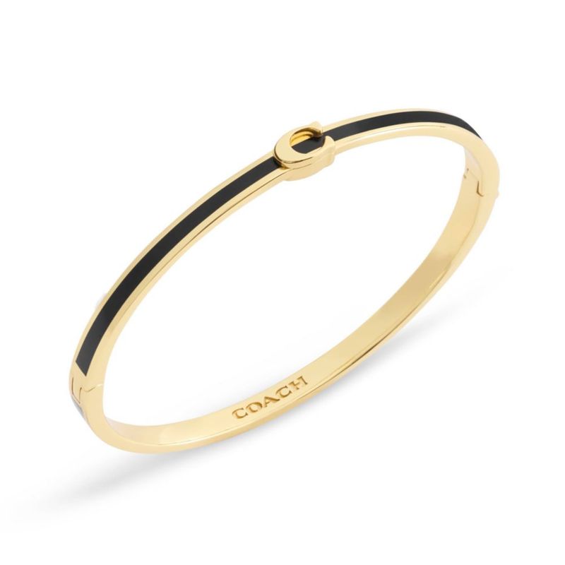Pulsera Coach de 18 cm de esmalte con C firma para mujer