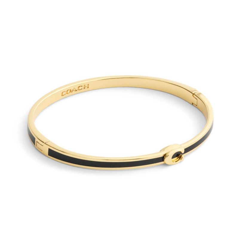 Pulsera Coach de 18 cm de esmalte con C firma para mujer