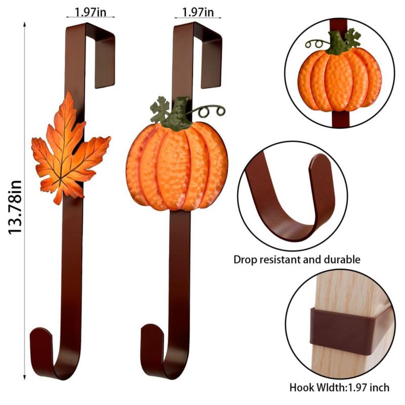 Gancho para Coronas KEDONCHEN 35 cm Juego de 2 Burdeos