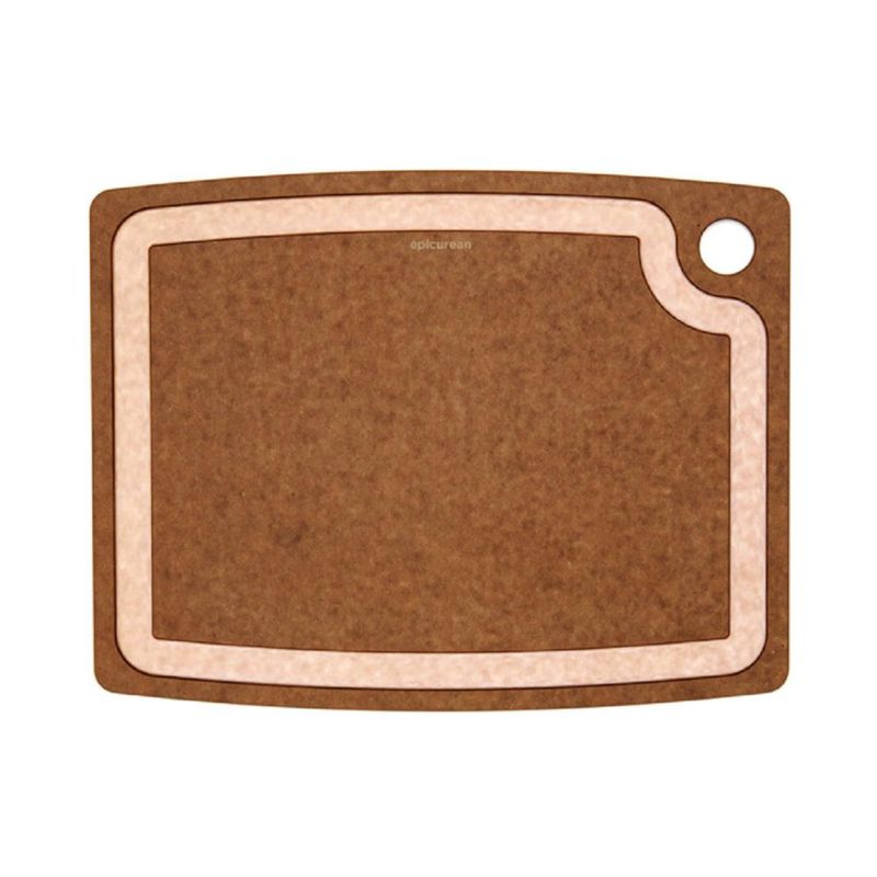 Tabla de cortar Epicurean 37 x 29 cm con canal para jugos nuez moscada