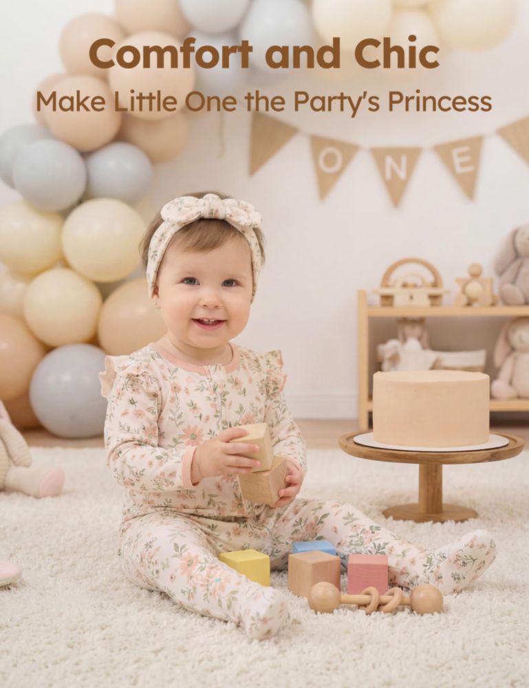 Pijamas para bebé Yoofoss 3‑6 meses 100 % algodón (niña)