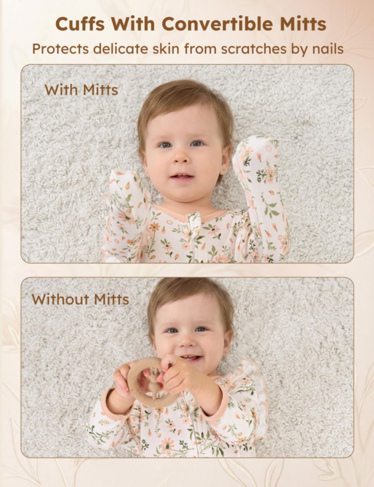 Pijamas para bebé Yoofoss 3‑6 meses 100 % algodón (niña)