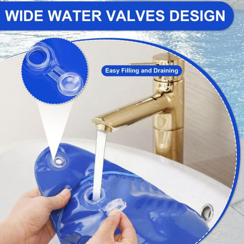 Pesas para cubierta de piscina PARAQUIP 10 unidades PVC azul zafiro