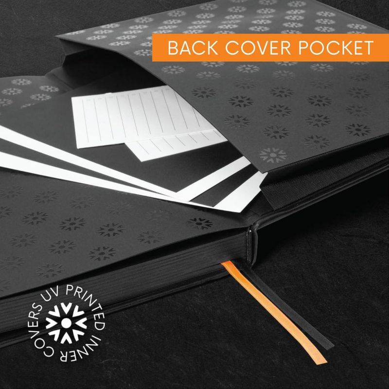 Cuaderno Notsu B5 con Cuadrícula de Puntos - Pack de 2 - Papel Negro - 160 páginas