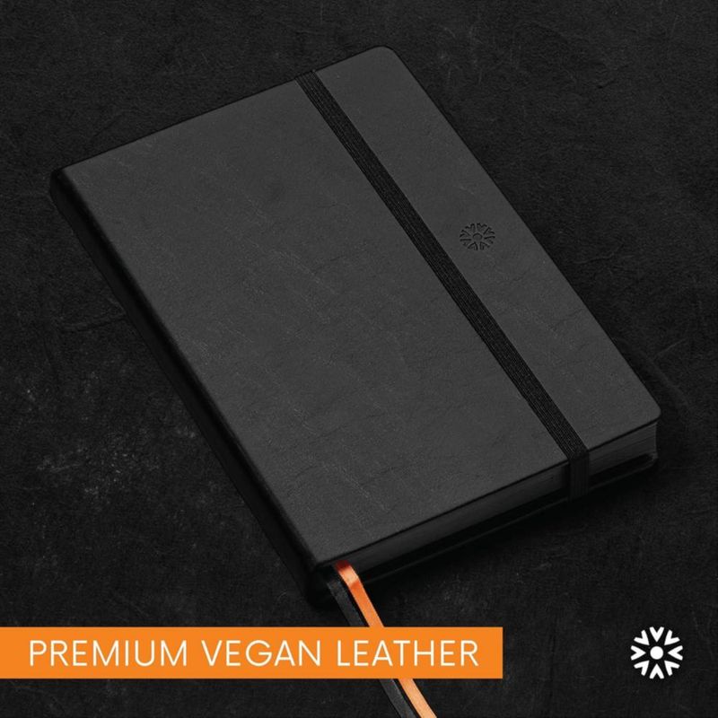 Cuaderno Notsu B5 con Cuadrícula de Puntos - Pack de 2 - Papel Negro - 160 páginas