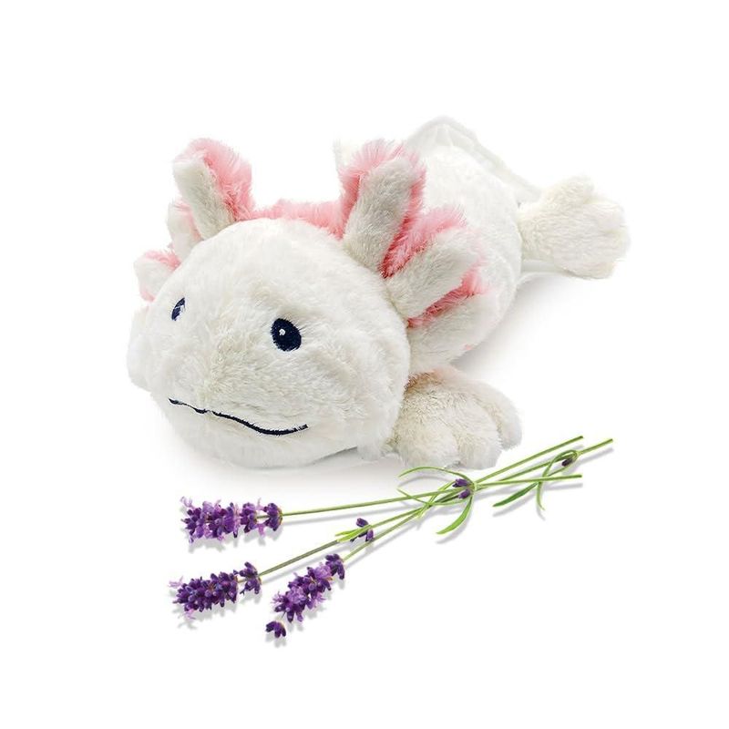Axolotl de Plush Animal Warmies lavandas frías y calientes aptas para microondas