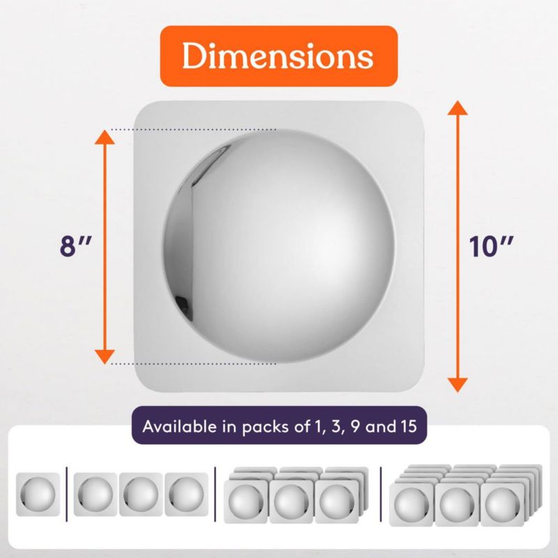 Espejo de Pared Burbuja Special Supplies 25 cm (15 piezas)