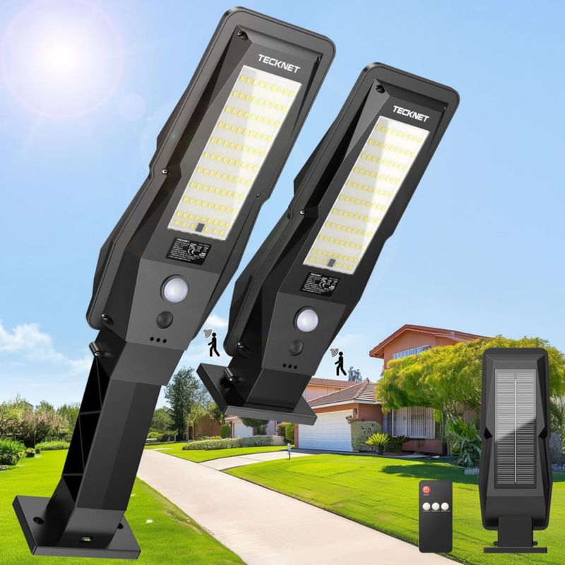Luz Solar TECKNET con Sensor de Movimiento - Pack de 2