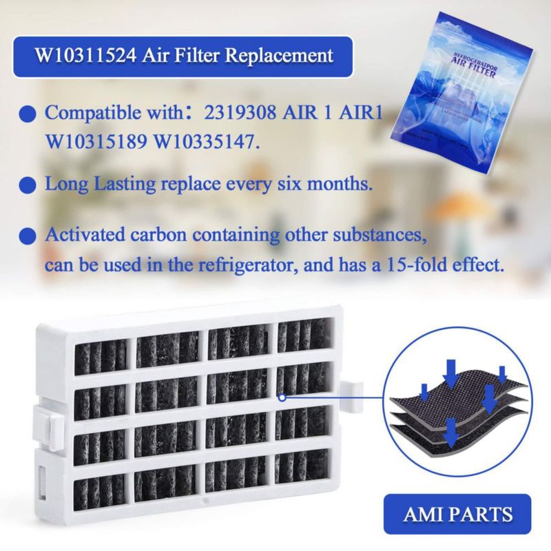 Filtro de Agua AMI PARTS W10346771A y W10311524