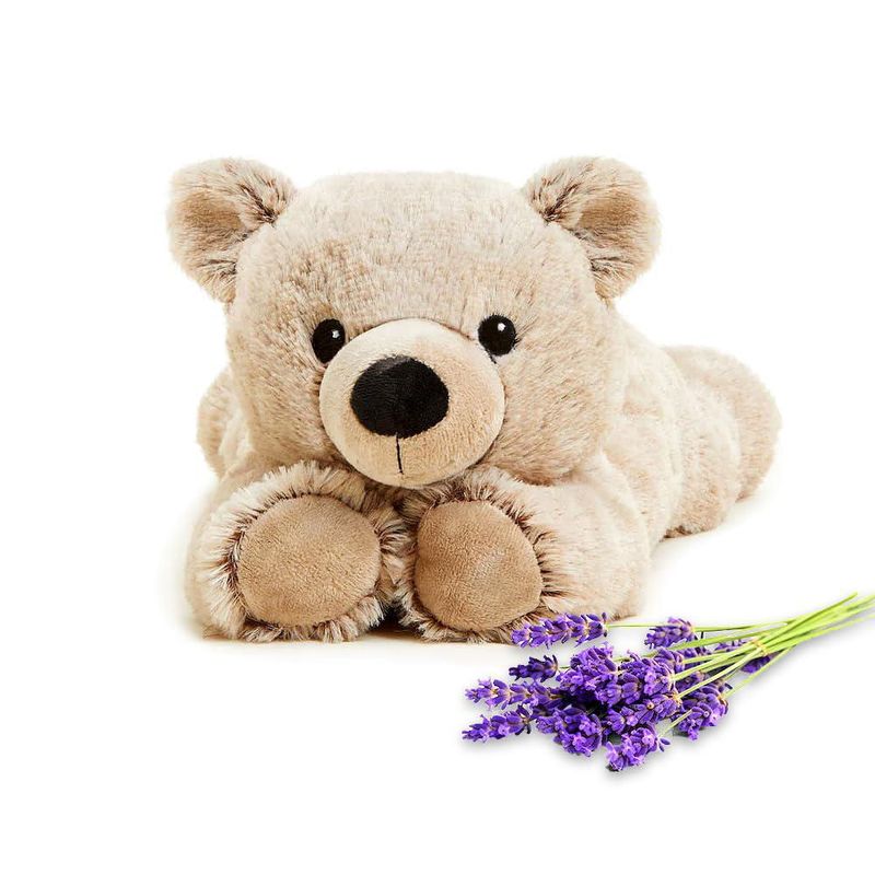 Peluche Warmies Brown Bear apto para microondas con aroma a lavanda