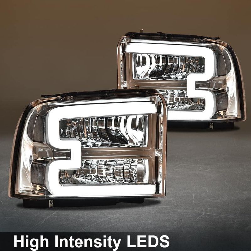 Faros delanteros PIT66 F250-F550 05-07 Excursion LED
