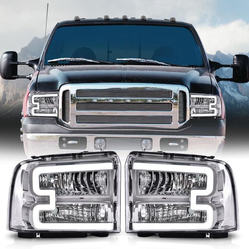 Faros delanteros PIT66 F250-F550 05-07 Excursion LED
