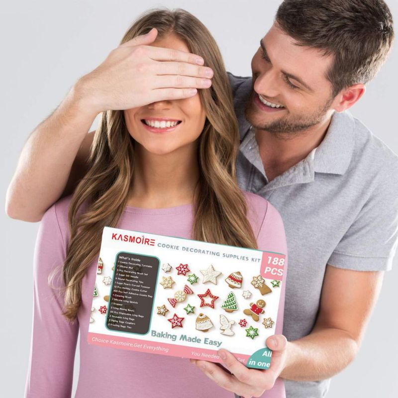 Kit de Decoración de Galletas Kasmoire 188 piezas – Set para principiantes