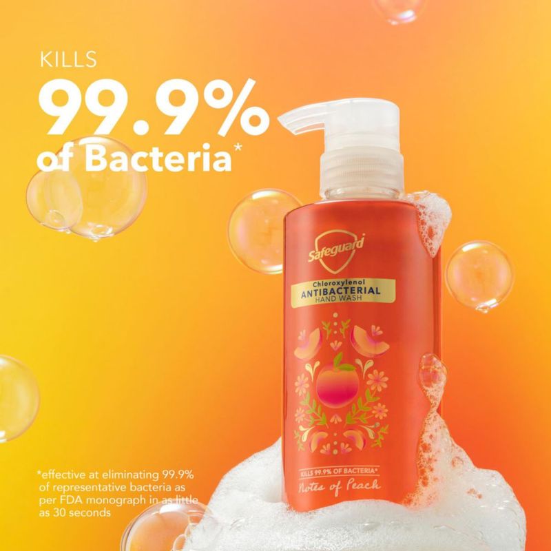 Jabón de manos Safeguard aroma a melocotón 458 ml x4