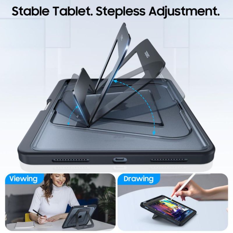 Funda para iPad FINTIE 11\"/10.9\" a prueba de golpes con soporte ajustable