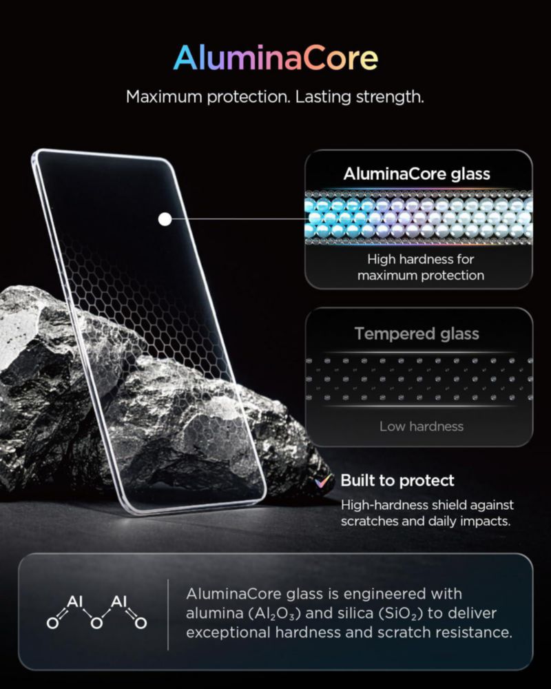 Protector de pantalla de vidrio templado Spigen Glas.tR EZ Fit para Galaxy S26 FE
