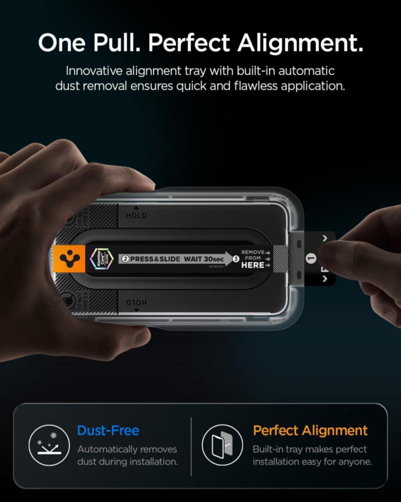 Protector de pantalla de vidrio templado Spigen Glas.tR EZ Fit para Galaxy S26 FE