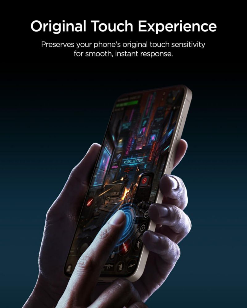 Protector de pantalla de vidrio templado Spigen Glas.tR EZ Fit para Galaxy S26 FE
