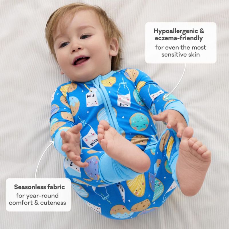 Pijamas para bebé Little Sleepies Galletas y Leche azul 12‑18 meses