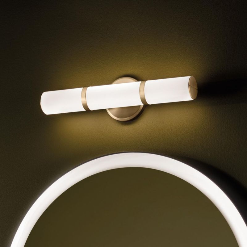 Luz de barra para baño Kichler 46 cm Bronce Champagne LED