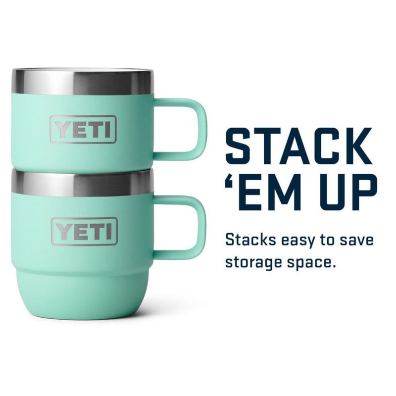 Taza YETI Rambler de acero inoxidable con aislamiento al vacío 180 ml paquete de 2 unidades
