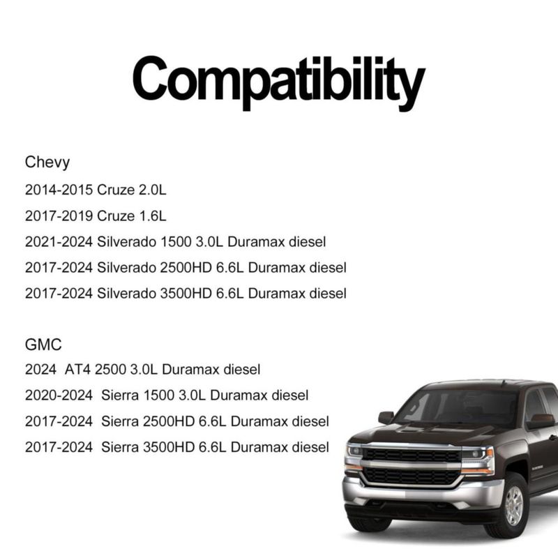 Filtro de combustible RARAYC TP1015 Pack de 2 para Chevrolet Silverado y GMC