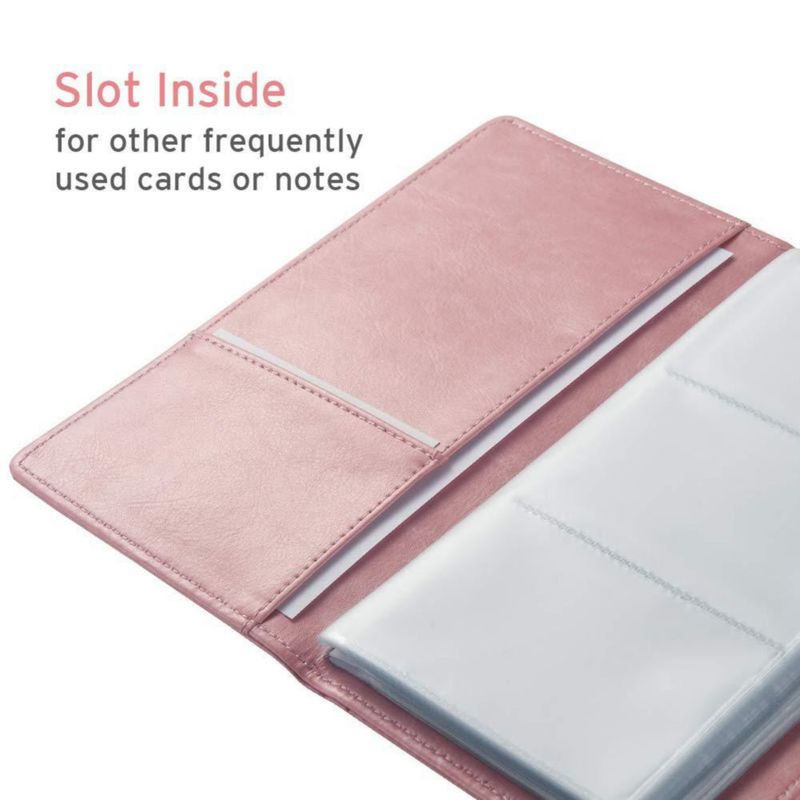 Portatarjetas Sooez para tarjetas de visita capacidad 240 cuero PU