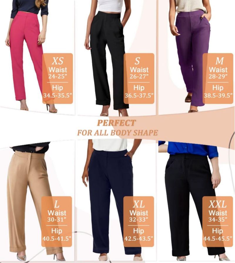 Pantalones Hybrid & Company de Pierna Recta Púrpura XXL