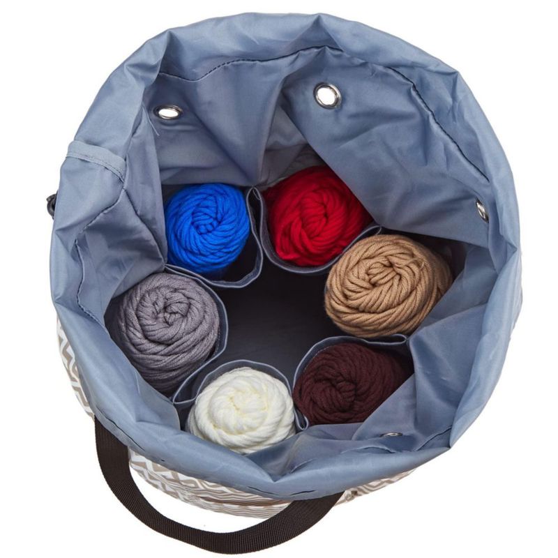 Bolsa de Lana HOMEST 30 × 43 cm Organizador para Crochet y Tejido