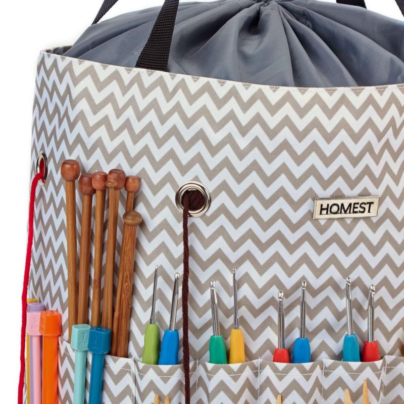 Bolsa de Lana HOMEST 30 × 43 cm Organizador para Crochet y Tejido