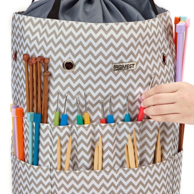 Bolsa de Lana HOMEST 30 × 43 cm Organizador para Crochet y Tejido