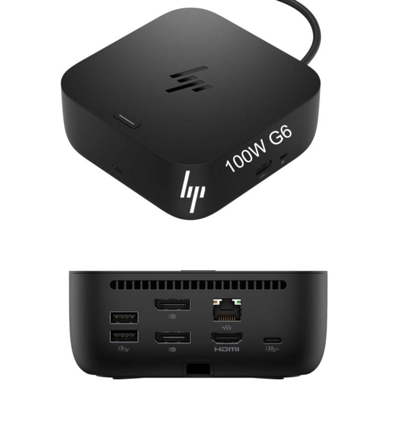 Estación de acoplamiento HP USB-C 100W G6 9X3V1UT 3x4K