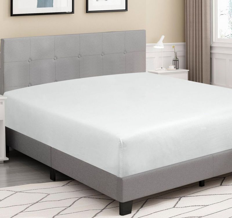 Sábana ajustable ROYALE LINENS Twin 99 × 191 cm 300 hilos Blanco