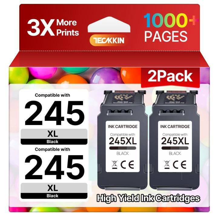 Cartucho de tinta TECKKIN 245XL negro (2 unidades)