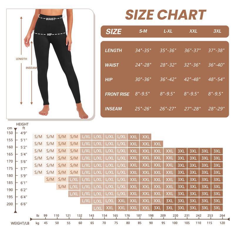 Leggings VALANDY para mujer cintura alta y tejido elástico