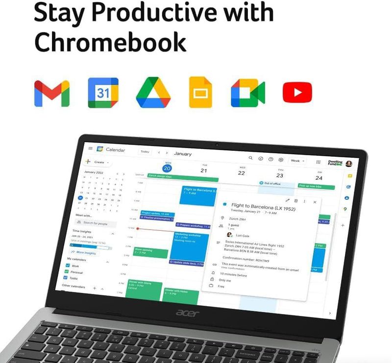Chromebook Acer 315 15.6" Full HD Celeron N4500 4 GB 64 GB