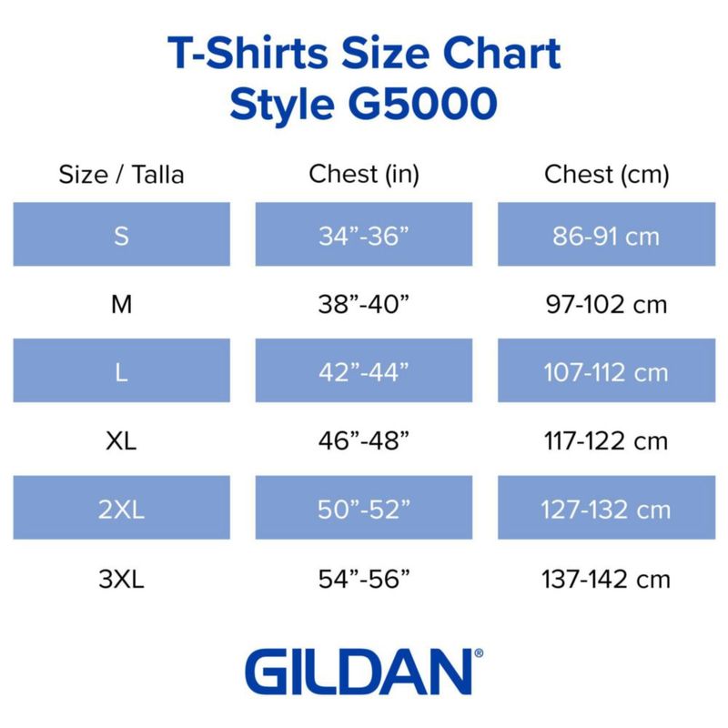 Camiseta Gildan G5000 Blanca Talla Grande – Pack de 72