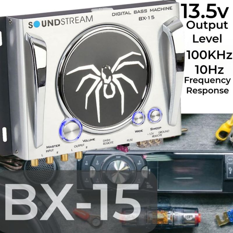 Procesador de Bajo para Audio de Auto Soundstream BX-15 con Control Remoto