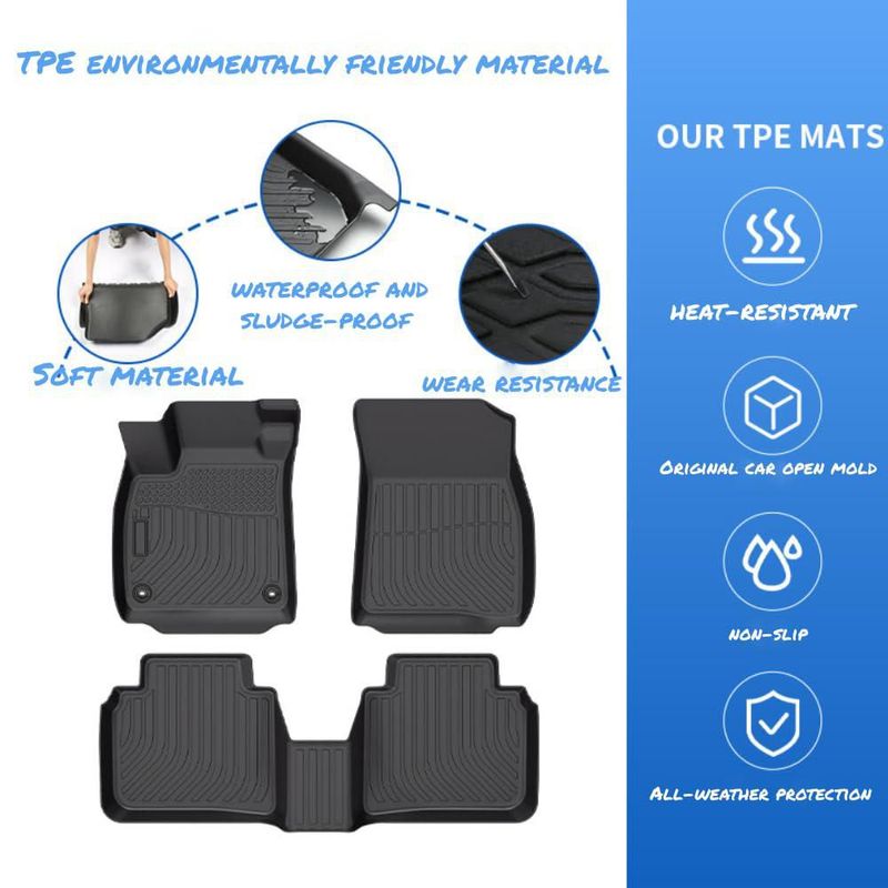 Alfombrillas de coche FemboMAX para Toyota Tacoma 2016-2023 Cabina Doble