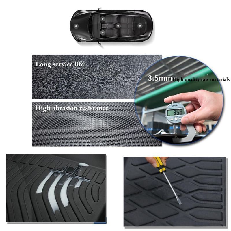 Alfombrillas de coche FemboMAX para Toyota Tacoma 2016-2023 Cabina Doble