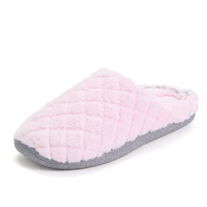 Pantufla Dearfoams Leslie Lavable Rosa Talla 7-8 EE. UU.