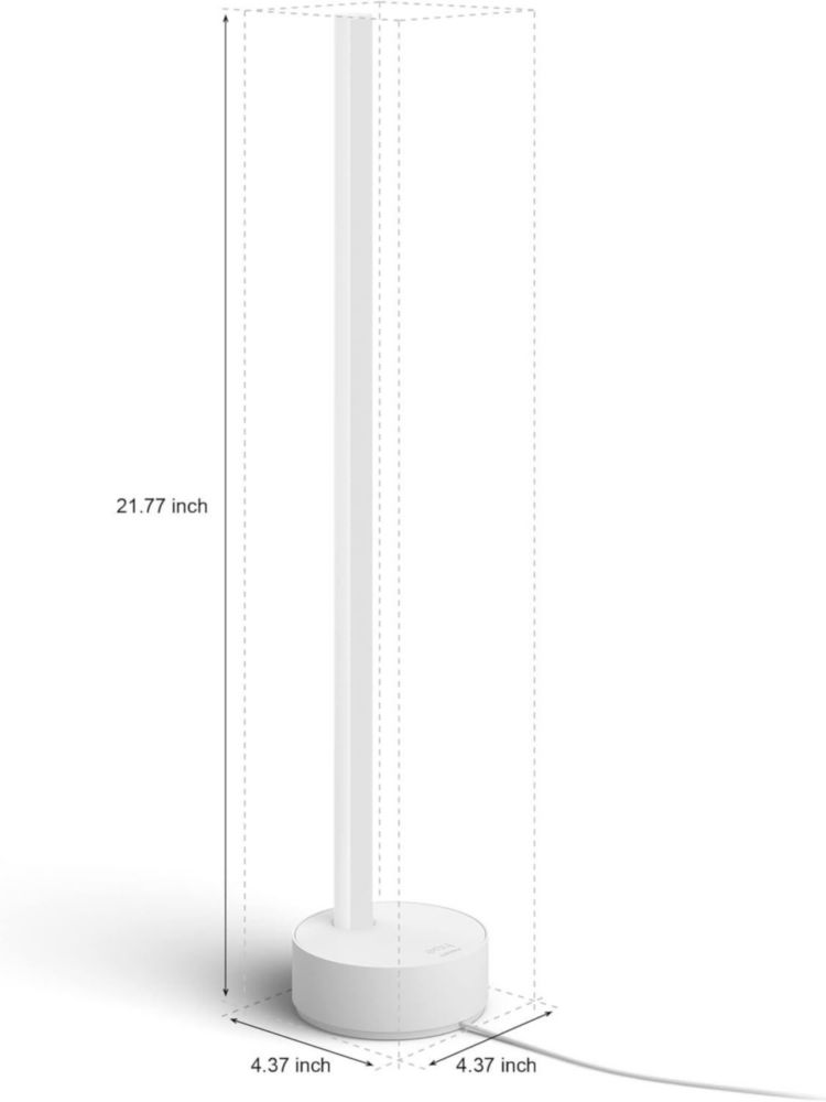 Lámpara de mesa Philips Hue Gradient Signe White con Alexa y Google